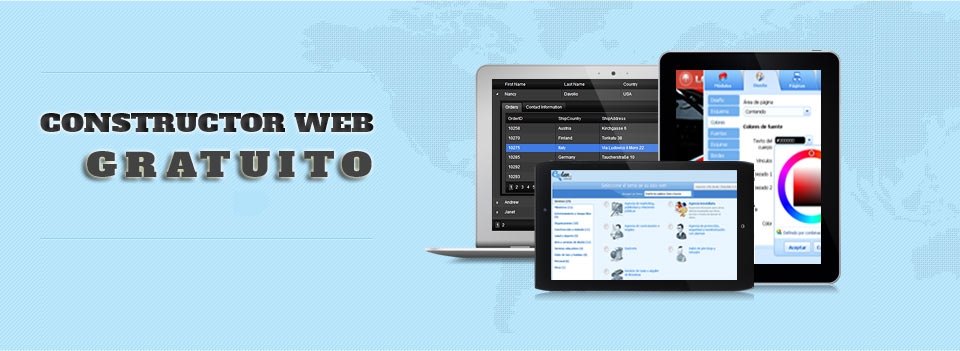 <p>¿Tiene pensado hacer una página Web y no dispone de presupuesto?... <br /> No se preocupe, tenemos la solución perfecta. ¡¡ LE REGALAMOS EL CONSTRUCTOR WEB !!</p>